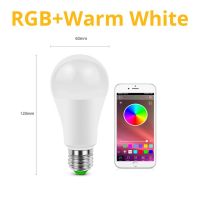 【☊HOT☊】 yanjina85828158 หลอดไฟ Led E27อัจฉริยะที่สามารถหรี่แสงได้ไฟ Wifi บลูทูธ4.0หรี่แสงได้ Rgbw Rgbww 85-265โวลต์โคมไฟแฟนซี15วัตต์