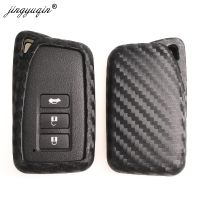 NEW Car Styling Carbon Silicone Key Cover For Lexus NX GS RX IS ES GX LX RC 200 250 350 LS 450H 300H Auto Fob Fibber Case