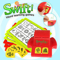 Kids Swift Bingo Board Game Learning English Word Cards English Word Picture Puzzle Matching Game Educational Toys for Children