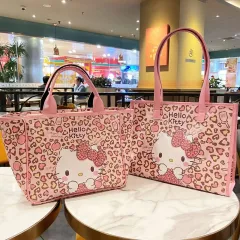 Sanrio Y2k Hello Kitty Bag Fashion Cute Backpack Pink Leopard