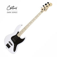 เบสไฟฟ้า Century Dark Series Jazz bass White DJB-WH