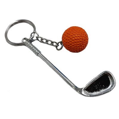 พวงกุญแจ,ไม้กอล์ฟขนาดเล็กและลูกกอล์ฟพวงกุญแจกอล์ฟสำหรับตกแต่งในคลับสำหรับเป็นของขวัญน่ารักสร้างสรรค์