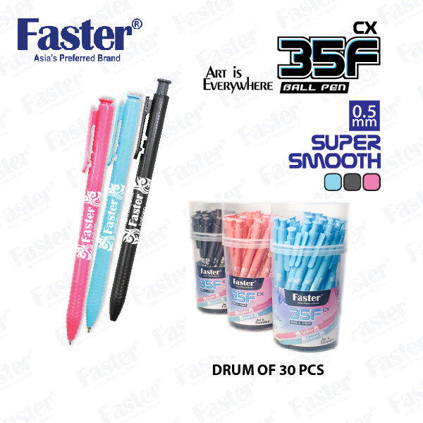 Faster BP-CX-35F 0.5mm Ball Pen (30 pcs/drum) | Lazada