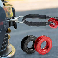 41,000lbs Winch Snatch Recovery Ring For Soft Shackle 3/8 1/2 Rope Trailer Car Vehicle Rescue Tool Dropshipping