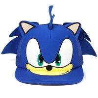 COD tjjs079 Cartoon card cover hedgehog sonic hat sonic boy supersonic mouse Mesh Hat Baseba动漫卡套刺猬索尼克帽子音速小子超音鼠网眼帽棒球帽平沿帽子4.25