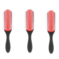 3Pcs Hair Brush Scalp Massage Handle Hair Brush Anti-Static Comb Soft Detangler Hair Curl Straight Beauty Styling Tool