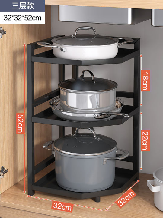 kitchen-corner-shelf-multi-layer-table-pan-with-two-layer-storage-rack-cabinet-lower-sink-layered-shelf