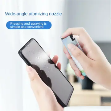 2in1 Microfiber Screen Cleaner Spray Bottle For Mobile Phone Ipad Computer  Microfiber Cloth Wipe Iphone Cleaning Glasses Wipes