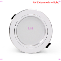 ?【Lowest price】MH ไฟ LED เพดาน5W 12W 18W downlight Silver White Body AC 220V -240V