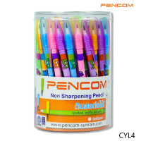 ดินสอต่อไส้ ด้ามยาว เพนคอม Pencom CYL4 (1 กระบอก/ 72 ด้าม) จำนวน 1 กระบอก