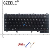 GZEELE สำหรับ Dell E5420ละติจูด E5420M E5430 E6220 E6230 E6320 E6330แป้นพิมพ์แบบ US สีดำกับแล็ปท็อปเรืองแสง