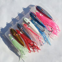 5pcsLot Inchiku Bottom Ship Metal Jigs Lure Squid Octopus Skirt Assist Hooks 40g 60g 80g 100g 120g 150g 200g Saltwater Fishing