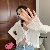 Natlux เสื้อกันหนาว ผญ เสื้อแขนยาว เสื้อกันหนาว ทันสมัย ชิค ทันสมัย น่ารัก WMY2392U4T 38Z230921