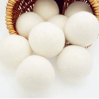 【cw】 3/6Pcs Reusable Wool Dryer Balls Softener Laundry Home Wash Dry Fleece Ball Kit Useful Washing Machine Accessories