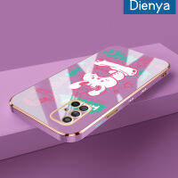 เคสปลอกสำหรับ Samsung Dienya A71 5G เคสการ์ตูนน่ารักลายโชคดีใหม่กรอบสี่เหลี่ยมแบบนิ่มซิลิกาเจลกันกระแทกเคสมือถือรวมเลนส์กล้องถ่ายรูปฝาครอบป้องกัน