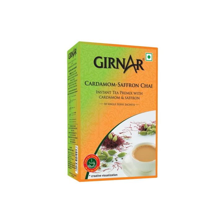 GIRNAR (CARDAMOMSAFFRON CHAI) Instant Tea Premix With Cardamom