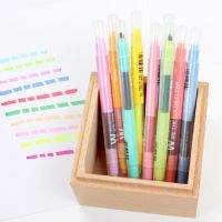 10Pcs Double-end Erasable Highlighter Pen Markers Pas Liquid Chalk Marker Fluorescent Highlighters Color