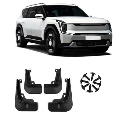 4Pcs Black Mud Flaps ABS Mud Flaps For Kia EV9 2023+ Mudguards Fender Mud Guard Flap Splash Flaps Accessories