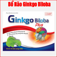 [Hộp 100 Viên] Viên Uống Bổ Não Ginkgo Biloga Plus giúp bổ não, tăng cường tuần hoàn não, lưu thông mạch máu não,giảm đau đầu, hoa mắt, chóng mặt, mất ngủ- hộp trắng đỏ xanh thumbnail