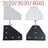 2pcs/lot 5 Hole Black/Silver Joint Board Plate Corner Angle Bracket Connection Joint Strip for 2020 3030 4040 Aluminum Profile