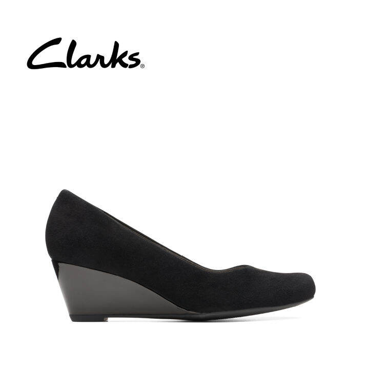 clarks flores tulip wedge
