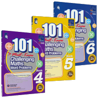 [Spot]SAP 101 challenging math word problems special training book for grades 4-6 math application problems 101 compulsory math application problems exercise books for Singapore primary schools teaching aids