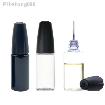 10pcs 30ml Plastic Squeezable Tip Applicator Bottle Refillable Dropper  Bottles With Needle Tip Caps