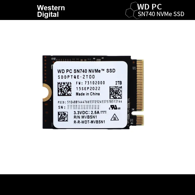 Ready to Ship] Western Digital WD SN740 2TB 1TB M.2 NVMe 2230 PCIe 4.0x4  SSD for Steam Deck Surface Pro ROG Flow X13 GPD Win Max2 Surface  Laptop Lazada Singapore