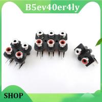 B5ev40er4ly Shop 2/4/6 Hole RCA Female Stereo Audio Jack Connector Socket Adapter Video plug AV Input Row Amplifier Interface 2Pin 4Pin 6Pin