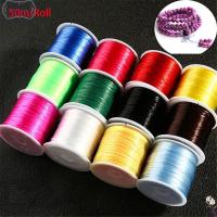 GOHILLER 50m/Roll เครื่องมือ สร้อยคอ DIY เกลียว คริสตัล เชือกร้อยลูกปัด สายยางยืด