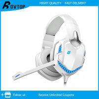 Rovtop USBหูฟังสำหรับเล่นเกมชุดหูฟังเกมคอมพิวเตอร์7.1 Surround Soundพร้อมไมโครโฟนBacklight