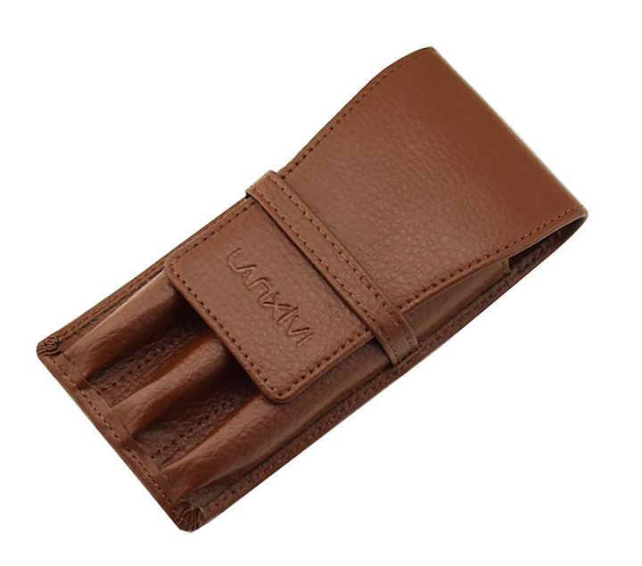 leather-pencil-case-washed-cowhide-pen-case-bag-for-3-pens-coffee-pen-holder-pouch-high-quality-for-men-amp-women