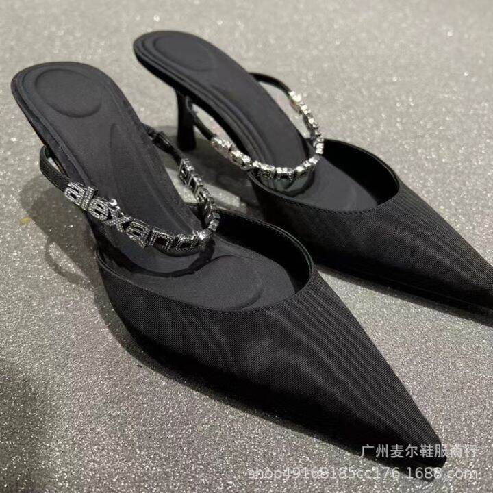 original-label-pointed-half-slippers-water-diamonds-metal-letters-high-heeled-slippers-female