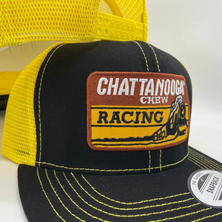 หมวก-หมวกตาข่าย-หมวกวินเทจ-หมวกแนววินเทจ-โลโก้-chattanooga-chew-racing-vintage-snapback-hiphop-cap-fashion-vintage-summer-2565