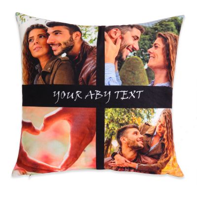 Customization Picture Printed Cushion Cover Personnalisé Anniversary Valentine Photo PillowCase Personnalisable Gift Pillow Case