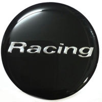 สติ๊กเกอร์ติดดุมล้อ สติกเกอร์เรซินโลโก้ RACING ขนาด 43mm. 1 ชุดมี 4 ชิ้น