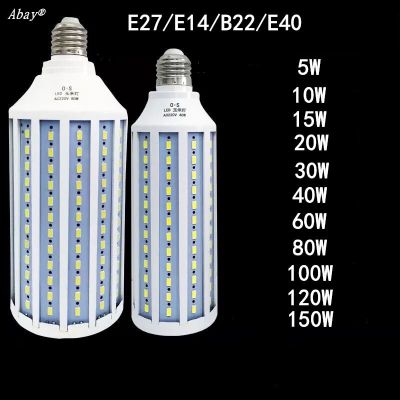 B22 E27โคมไฟ Led E14 Ac 220V หลอดไฟ Led 5W ~ 150W 5730 2835smd หลอดไฟประหยัดพลังงานหลอดไฟข้าวโพดสำหรับไฟประดับบ้าน