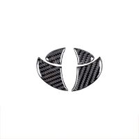 、‘】【’ Car Front Rear Logo 3D Badge Grooves Decal Rear Tailgate Logo Carbon Fiber Stickers For Toyota 4Runner 2010-2020