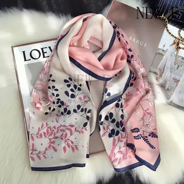 Design Letter Print Scarf For Women Brand Long Silk Skinny Scarfs