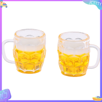 ? JCTTTY ? 1PC 1:12 dollhouse Miniature beer CUP ตุ๊กตาบ้านครัวอุปกรณ์เครื่องดื่ม