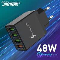 ขายร้อน ZY☜JianHan 4พอร์ตเครื่องชาร์จ USB 48W ชาร์จเร็ว3.0อะแดปเตอร์11ปลั๊กสำหรับ iPhone