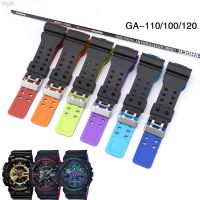 Resin for CASIO G-Shock GA100/110/120/140/300/400/700 Rubber Watchband Pin Buckle Wrist