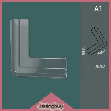 4Pcs Anti-Collision Angle Baby Rectangle Safety Thickened Glass