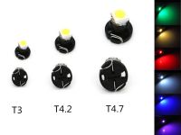 【Cod】 kallidora 5ชิ้นหลอดไฟ LED T4.7 T3 T3 LED สีแดง T4 2 T4.7สีฟ้านาฬิกา Led หลอดไฟเครื่องปรับอากาศ