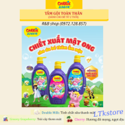 Sữa Tắm Gội cho bé Carrie Junior hương Cherry,Nho,Tinh chất sữa 700ml