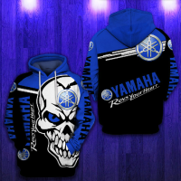 Yamaha Hoodie 3D "tee racing" all over printed for Fighter hot trend blue hot sale