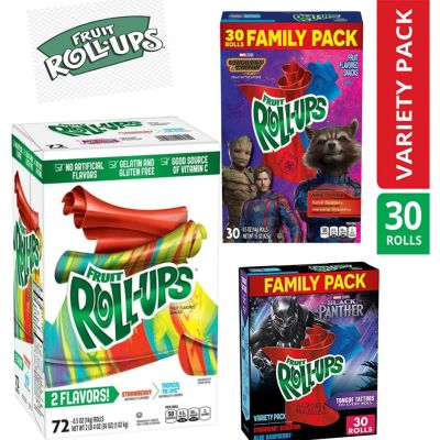 ขนมนำเข้า🇺🇸พร้อมส่ง   🌈☃️  Fruit Roll-Ups  Variety Pack