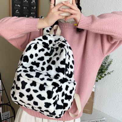 【CC】 2021 New Warm Teenager School Fashion Print Backpacks Female Multi-Pockets