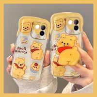 เคส VIVO Y27 V27E V27 5G V27โปร V25 V25E V23 V20โปรเคสโทรศัพท์ V15น่ารักวินนี่แบร์ซิลิโคนยิ้ม