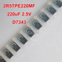 10pcs 220UF 2.5V SMD Tantalum Polymer Capacitors 2R5TPE220MF 220 POSCAP Polymer Capacitance